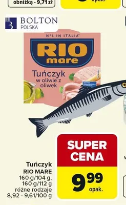 Tuńczyk Rio Mare w oliwie z oliwek promocja w Carrefour Market