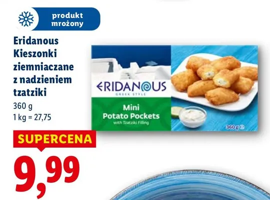 Kieszonki ziemniaczane z nadzieniem tzatziki Eridanous promocja w Lidl