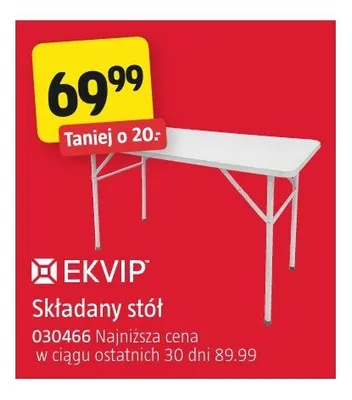 Składany stół EKVIP promocja w Jula