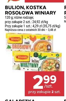 Kostka rosołowa warzywna Winiary promocja w Stokrotka