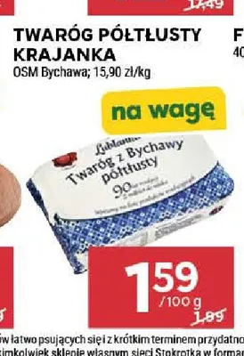 Twaróg półtłusty krajanka OSM Bychawa promocja w Stokrotka