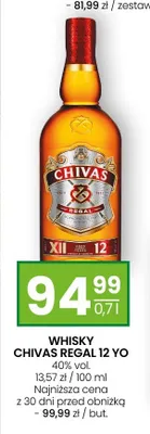 Whisky Chivas Regal 12 YO 40% vol. promocja w Twój Market