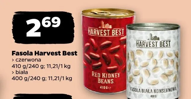Fasola biała Harvest Best promocja w Netto