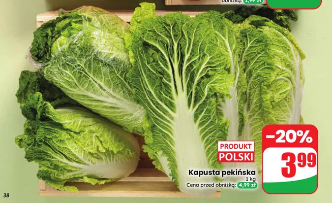 Kapusta pekińska polska promocja w Dino