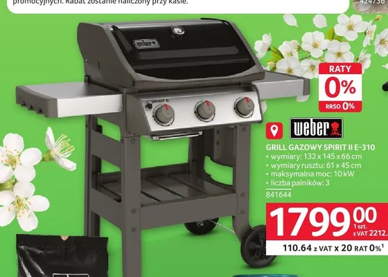 Grill gazowy Spirit II E-310 Weber promocja w Selgros