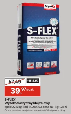 S-FLEX Wysokoelastyczny klej żelowy promocja w Leroy Merlin