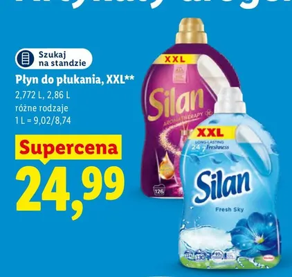 Płyn do płukania XXL Silan promocja w Lidl