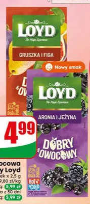 Herbata owocowa Dobry&Owocowy Loyd promocja w Dino