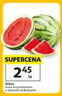 Arbuz luzem Auchan promocja w Auchan