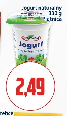 Jogurt naturalny Piątnica promocja w Kupiec