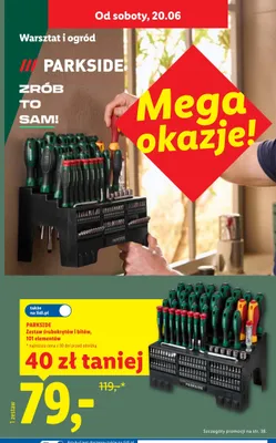 Zestaw śrubokrętów i bitów Parkside promocja w Lidl