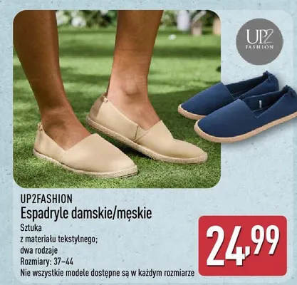 Espadryle męskie Up2Fashion promocja w Aldi