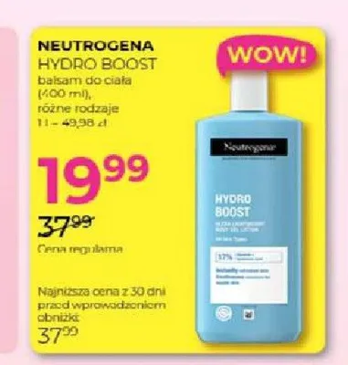 Balsam do ciała Neutrogena Hydro Boost promocja w Drogerie Jawa
