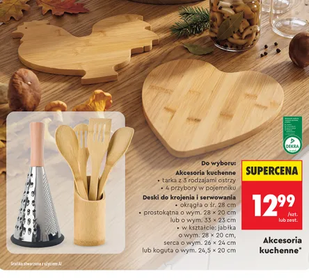 Deska do krojenia i serwowania w kształcie serca Smukee promocja w Biedronka