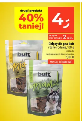 Chipsy dla psa Bult Mniam z królikiem promocja w Dealz