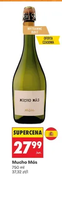 Wino musujące Mucho Más promocja w Biedronka