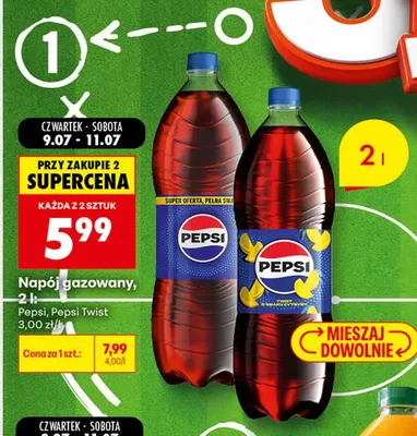 Napój gazowany Pepsi Twist promocja w Biedronka