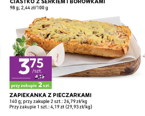 Zapiekanka z pieczarkami promocja w Stokrotka