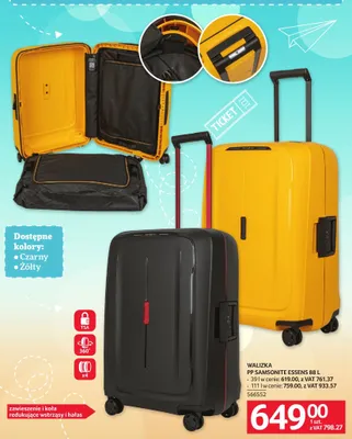 Walizka PP Samsonite Essens 39 l promocja w Selgros