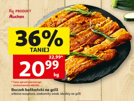 Boczek bałkański na grill Auchan promocja w Auchan