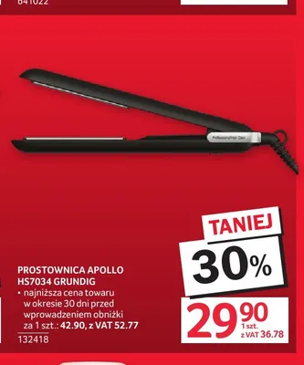 Prostownica Apollo HS7034 Grundig promocja w Selgros