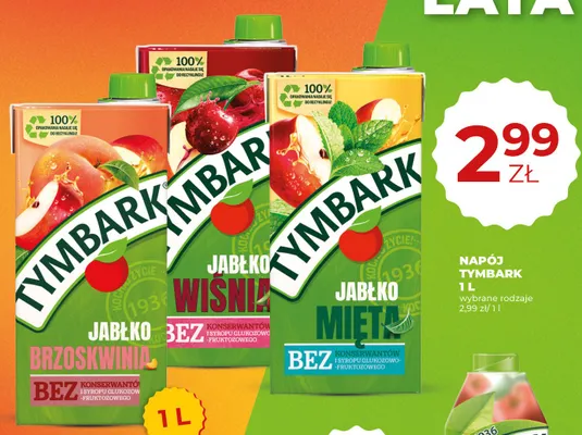 Napój Tymbark Jabłko Mięta promocja w Duży Ben