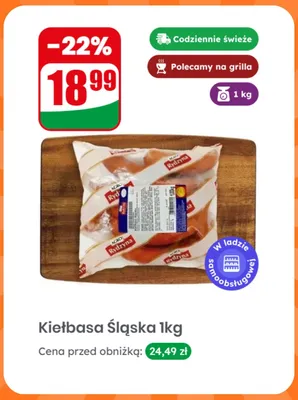 Kiełbasa śląska promocja w Dino