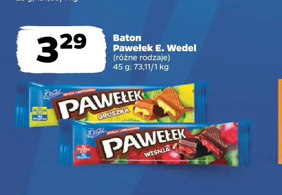 Baton Pawełek gruszka promocja w Netto