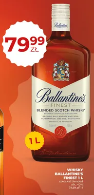 Whisky Ballantine's Finest szkocka blended alk. 40% promocja w Duży Ben