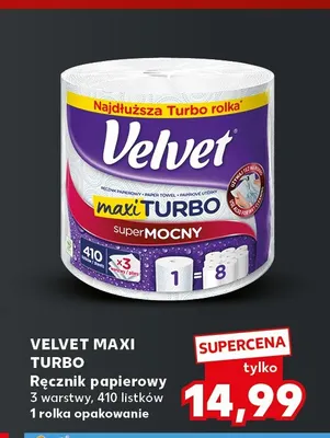 Ręcznik papierowy Maxi Turbo Velvet promocja w Kaufland