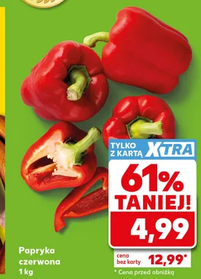 Papryka czerwona promocja w Kaufland