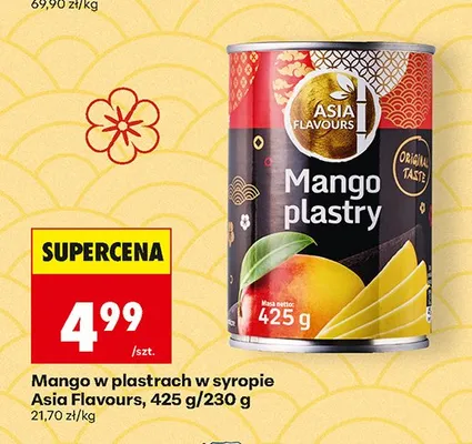 Mango w plastrach w syropie Asia Flavours promocja w Biedronka