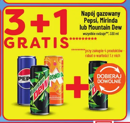 Napój gazowany Mountain Dew promocja w POLOmarket