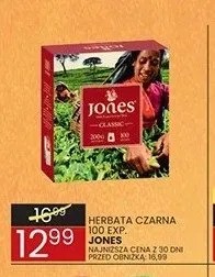 Herbata czarna Jones 100 exp. promocja w Wafelek