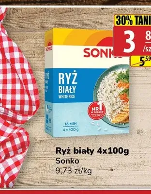Ryż biały Sonko 4-pak 100g promocja w API Market