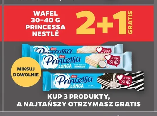 Wafel Princessa Longa Kokosowa promocja w Netto