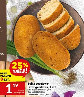 Bułka cebulowo-czczypiorkowa promocja w Twój Market