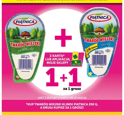 Twaróg wiejski klinek Piątnica promocja w Groszek