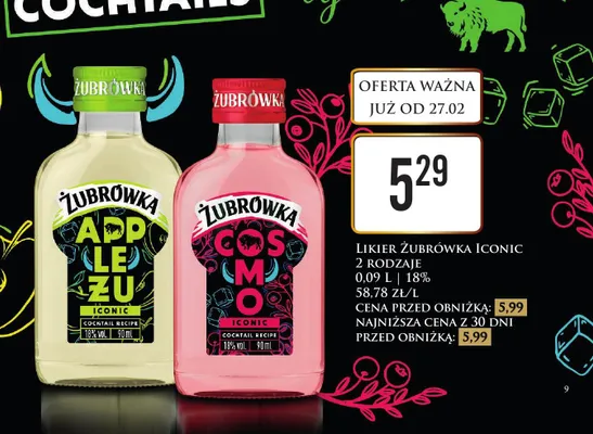 Likier Iconic Cosmo promocja w Dino