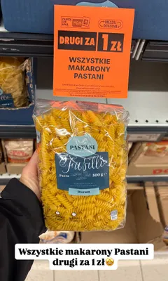 Makaron Fusilli Pastani promocja w Biedronka