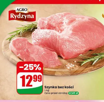 Szynka bez kości Agro Rydzyna promocja w Dino
