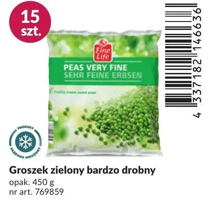 Groszek zielony bardzo drobny promocja w Makro