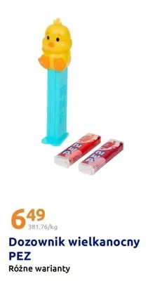 Dozownik wielkanocny PEZ, różne warianty promocja w Action