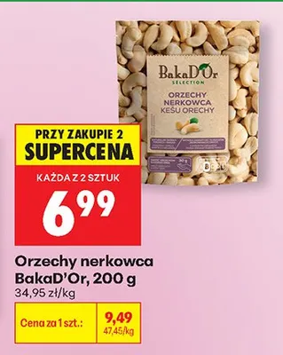 Orzechy nerkowca BakaD'Or promocja w Biedronka
