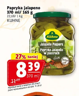 Papryka jalapeno Kühne promocja w Prim Market