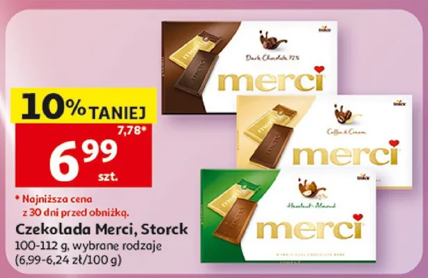 Czekolada Merci Storck promocja w Auchan