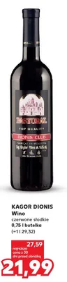 Wino czerwone słodkie Kagor Dionis promocja w Kaufland