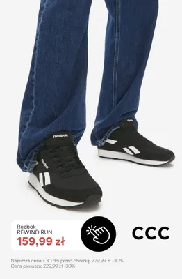 Buty sportowe Reebok Rewind Run promocja w CCC