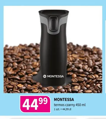 Termos czarny 450 ml Montessa promocja w Drogerie Polskie