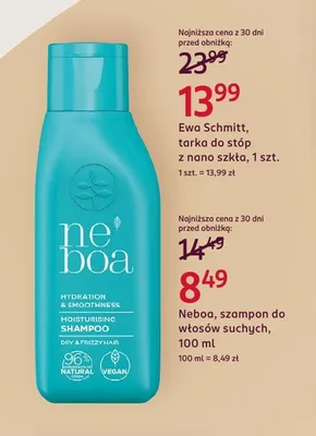 Szampon do włosów suchych Neboa promocja w Rossmann